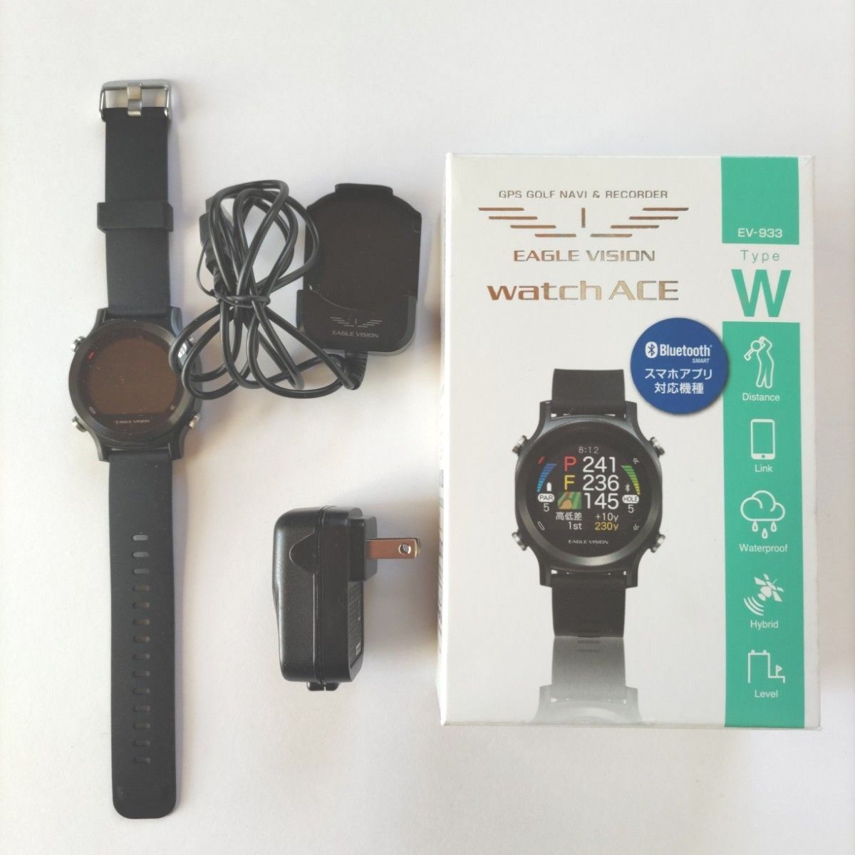 新品 イーグルビジョン GPSゴルフナビ 腕時計 watch6 EV-236 白