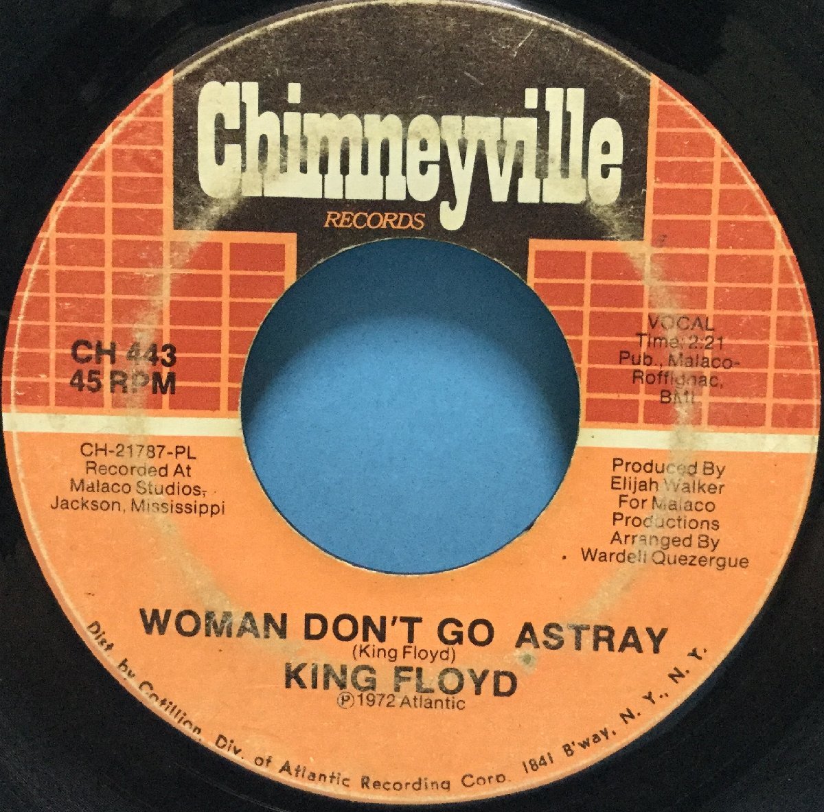EP 洋楽 King Floyd / Woman Don't Go Astray 米盤_画像2