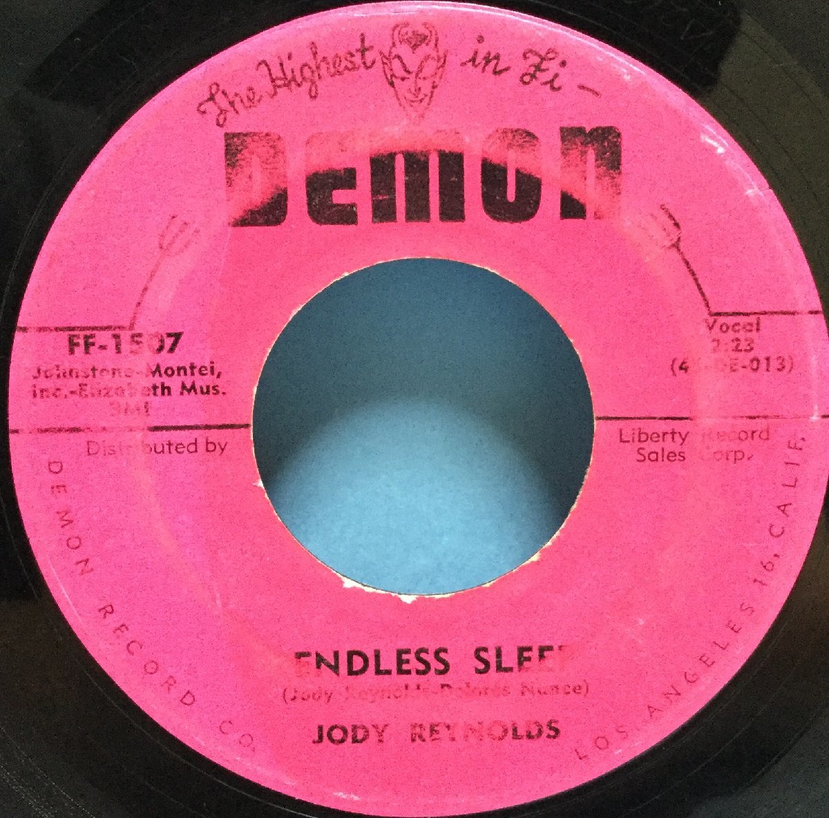 EP 洋楽 Jody Reynolds / Endless Sleep 米盤_画像3