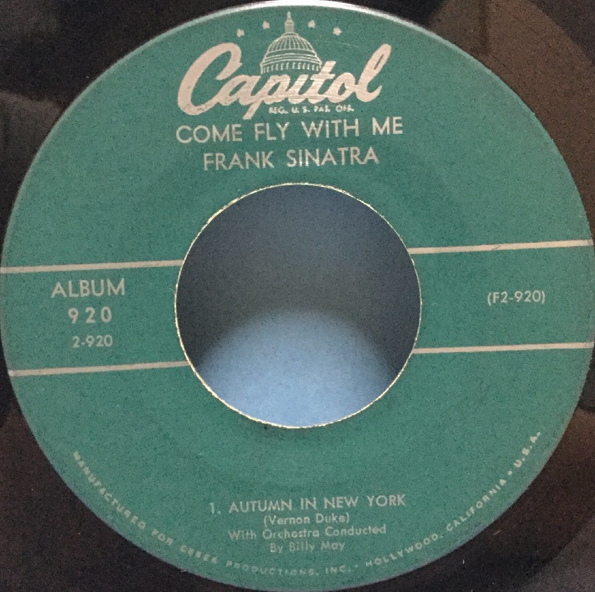 EP 洋楽 Frank Sinatra / Come Fly With Me 米盤_画像2