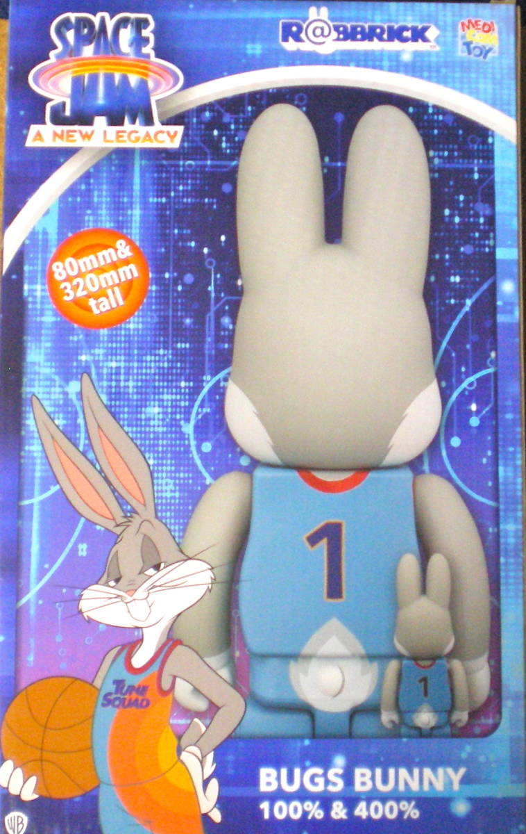 R@BBRICK BUGS BUNNY 100% & 400% Space Jam スペースジャム R@BBRICK BUGS BUNNY 100% & 400% Space Jam スペースジャム