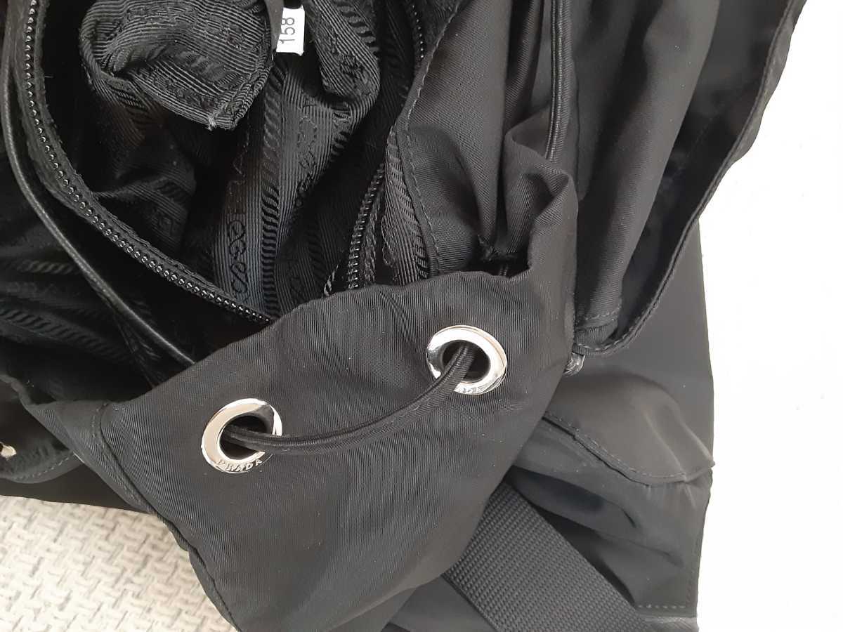 ヤフオク! - PRADA プラダ ナイロンリュック 三角プレート ブ...
