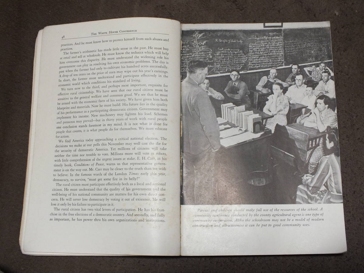 The White House Conference on Rural Education 農村教育に関するホワイトハウス会議 (ワシントンDC、 1944年10月3〜5日) - 洋書 The White House Conference on Rural Education 農村教育に関するホワイトハウス会議 (ワシントンDC、 1944年10月3〜5日) - 洋書