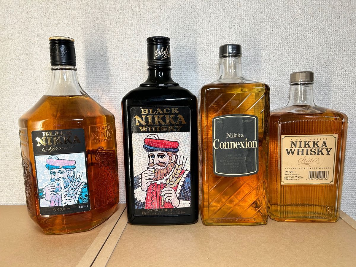 古酒)国産ウイスキー ニッカシリーズ メガボトル 4本セット-