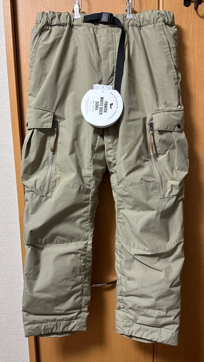 NANGA ナンガ タキビダウンパンツ メンズ ベージュ サイズ:L 新品未