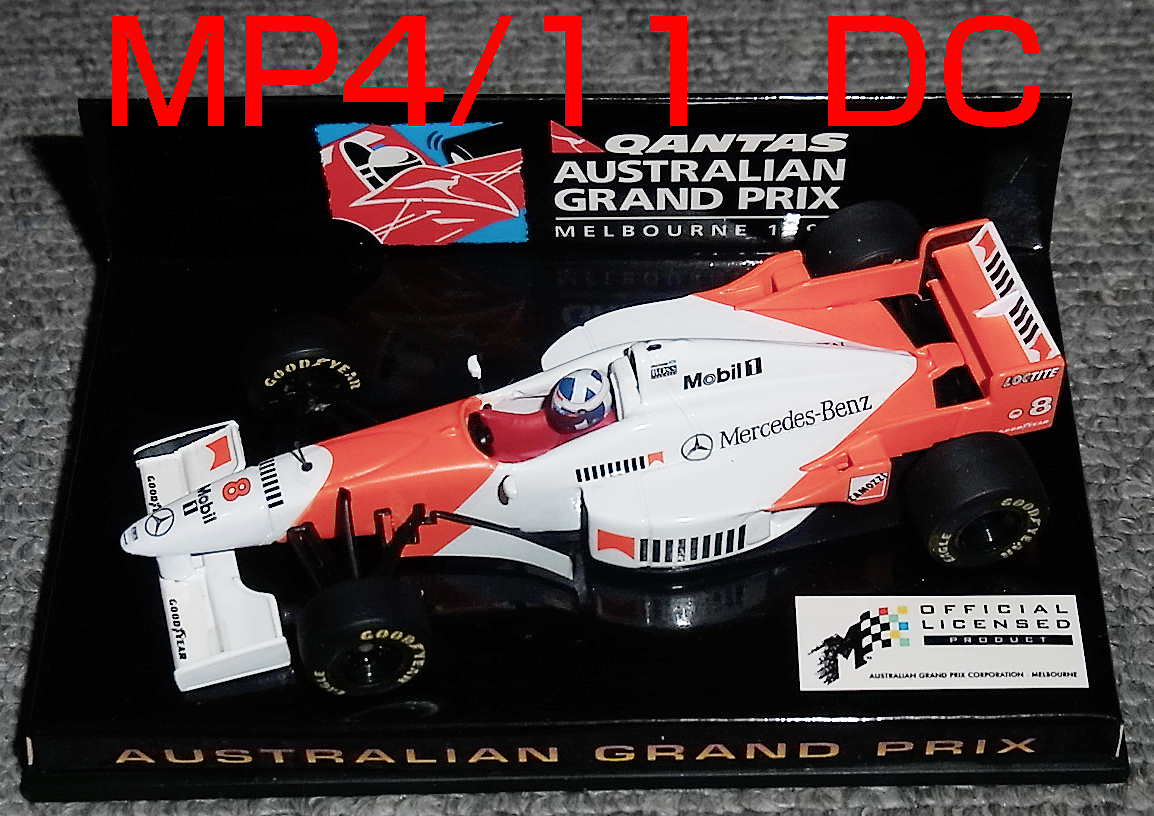カンタス別注 1/43 マクラーレン メルセデス MP4/11 クルサード 1996 オーストラリアGP McLaren MERCEDES QANTAS 1997