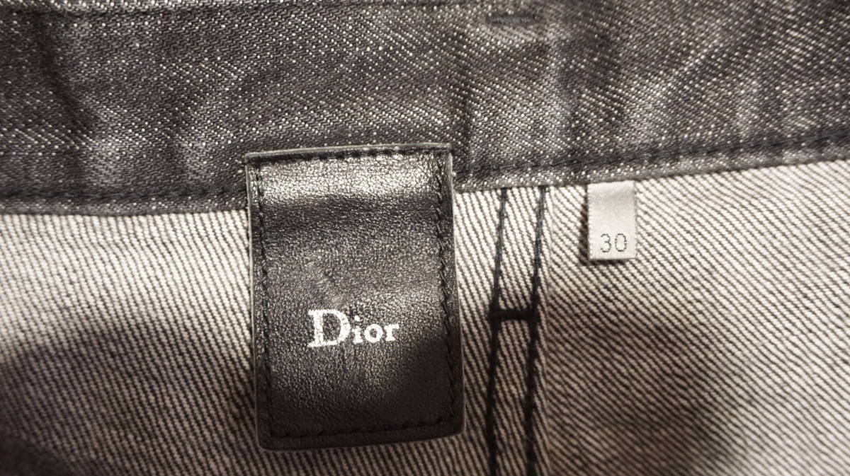 【希少】Dior homme ディオールオム ジーンズ 【サイズ30】ブラック コットン デニムパンツ_画像3