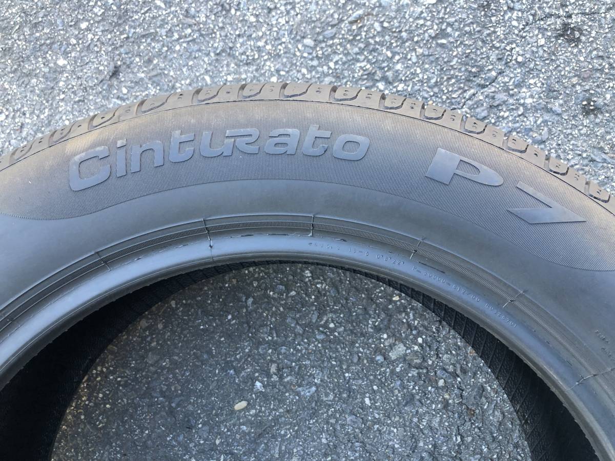 2019年製造　ピレリ　Cinturato P7(シールインサイド)　215/55R17　2本セット　バリ溝_画像4