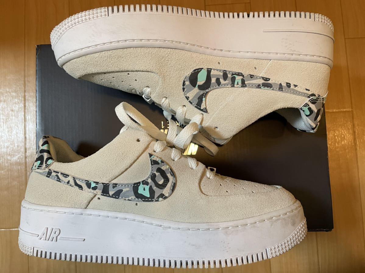 26.5cm NIKE W AF1 SAGE LOW AIR FORCE 1 ナイキ ウィメンズ エア フォース 1 セージ ロー スニーカー レオパード CQ7511-071_画像5