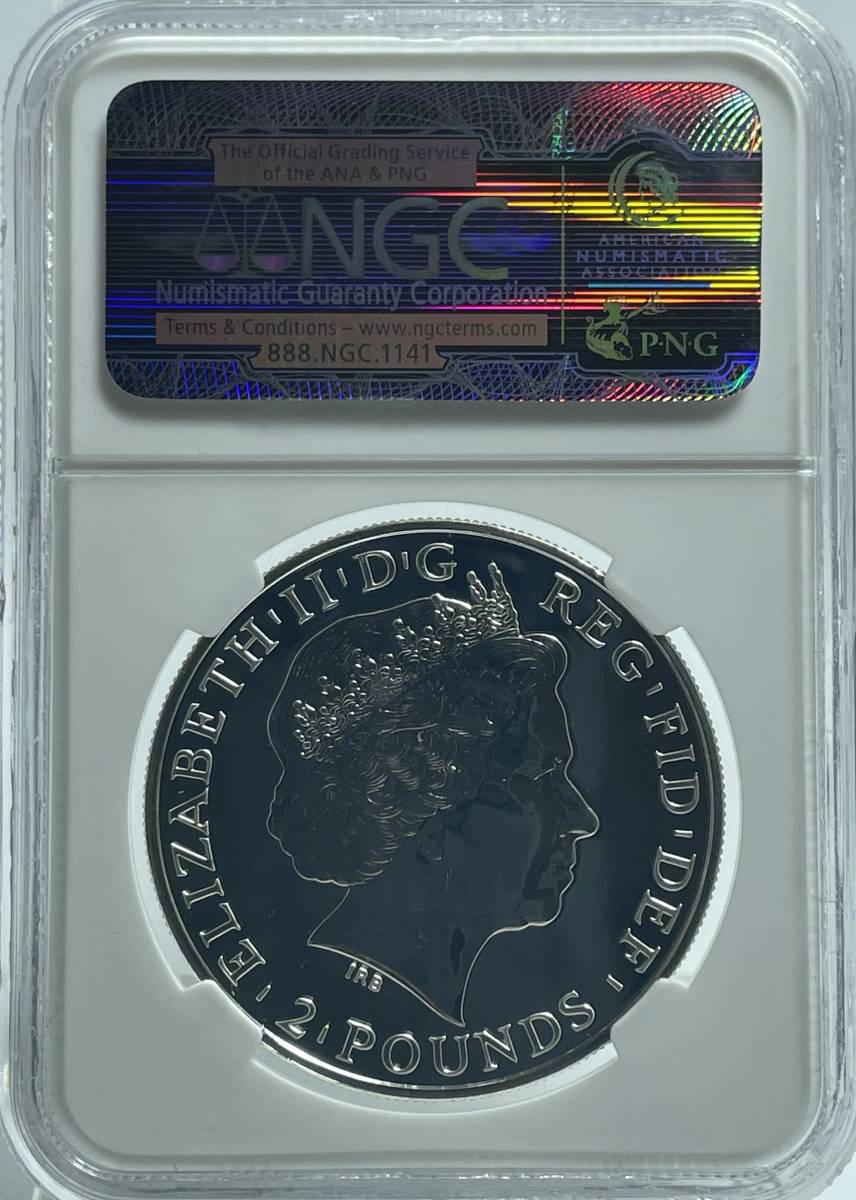 【MS68】 2011 イギリス ブリタニア 2ポンド 1オンス 銀貨 NGC アンティークコイン モダン_画像4