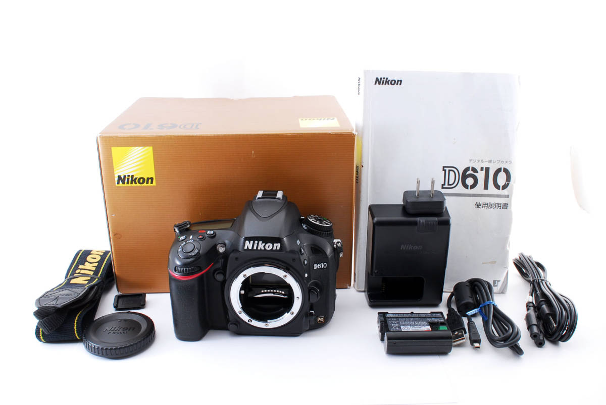 ☆動作品 2426万画素 元箱あり 付属品多数☆ Nikon ニコン D610 ボディ