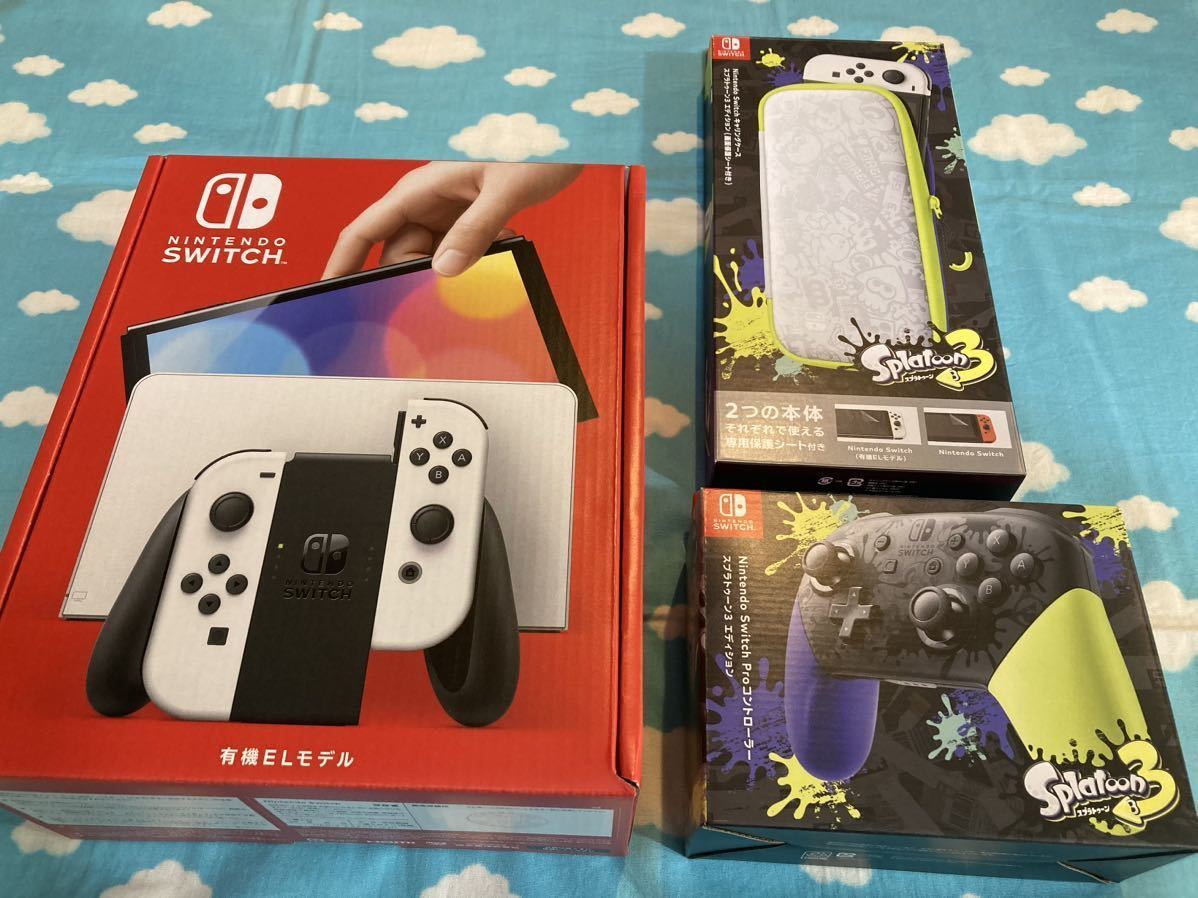 NINTENDO SWITCH 有機EL＋Proコントローラー＋ケースセット-