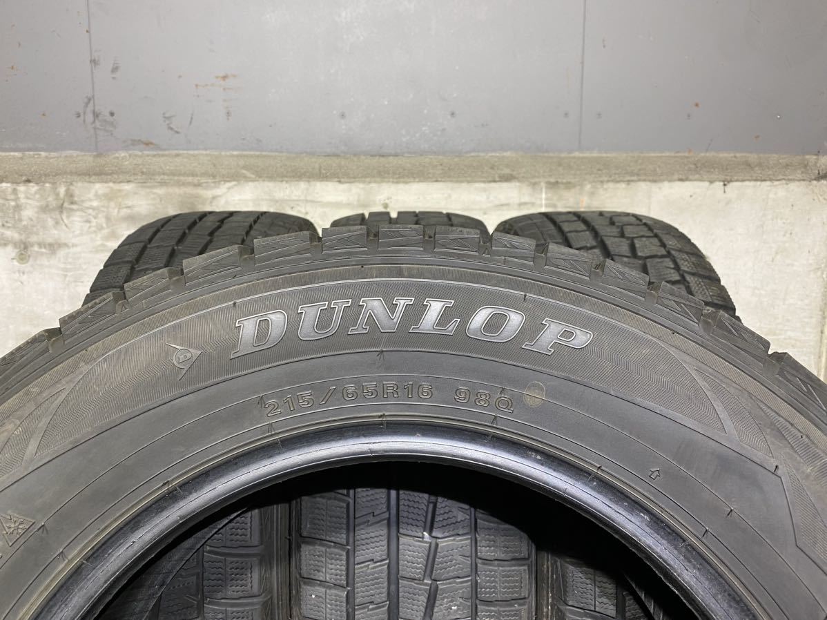 M1591　☆深溝スタッドレス　DUNLOP WINTER MAXX WM01　215/65R16 98Q　4本価格　2017年製_画像8