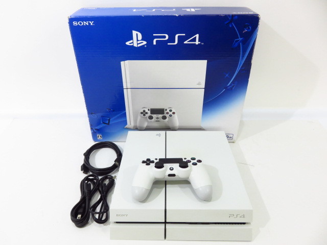 n18k 【中古】 SONY PlayStation4 PS4 CUH-1200A 500GB グレイシャーホワイト 【動作確認・初期化済】 [051-000100]