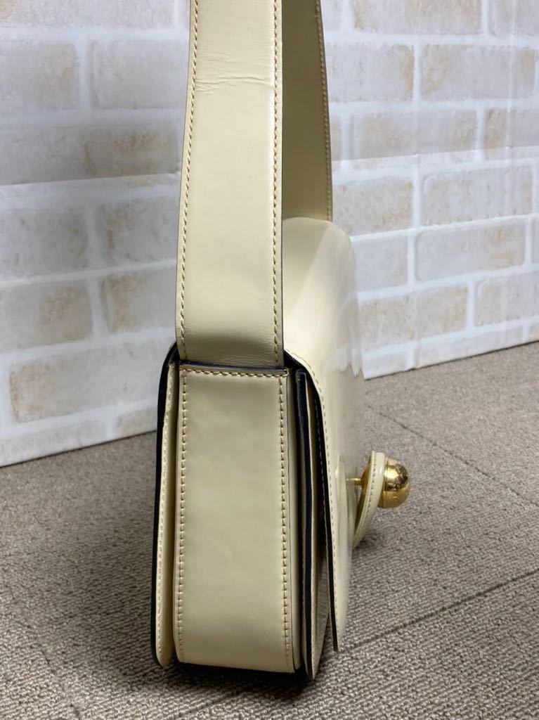 希少 美品 セリーヌ スターボール バイカラー レザー ショルダーバッグ