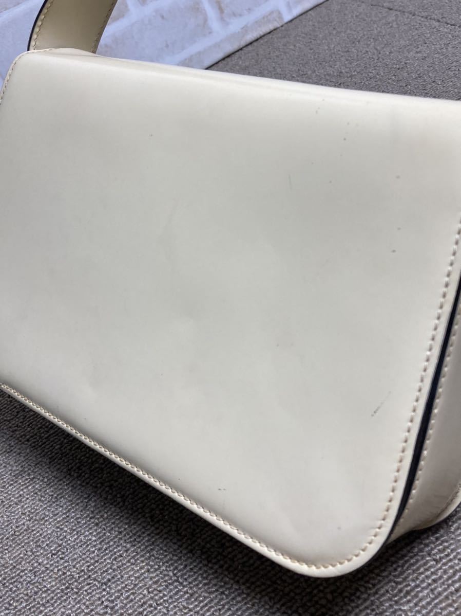 希少 美品 セリーヌ スターボール バイカラー レザー ショルダーバッグ