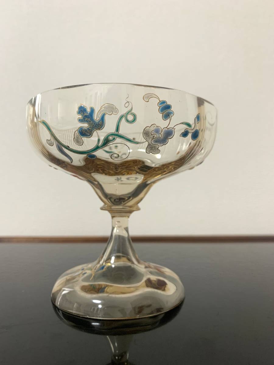エミールガレ　エナメルガラスの初期作品　花紋クープ2