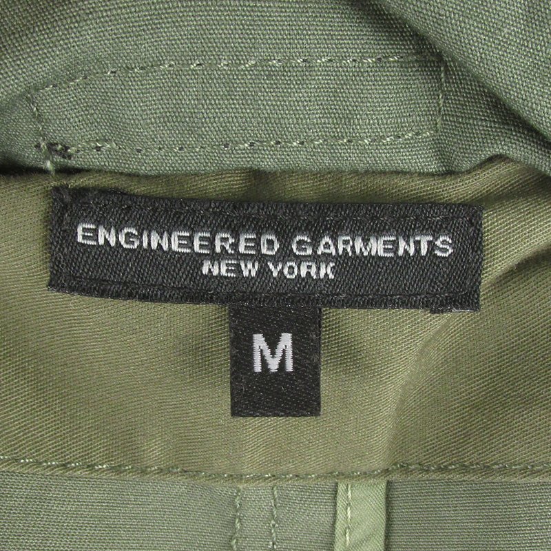 MFJ20394 ENGINEERED GARMENTS エンジニアードガーメンツ チェスターコート Cotton Double Cloth M オリーブ系_画像4