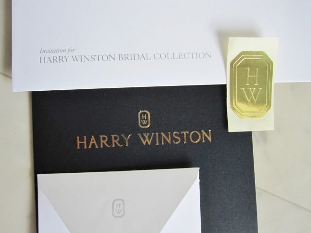 新品　Harry Winston　4点セット　カード入れ1枚　封筒2枚　HWシール1枚　ハリーウィンストン　未使用　Bridal　得　特_画像3