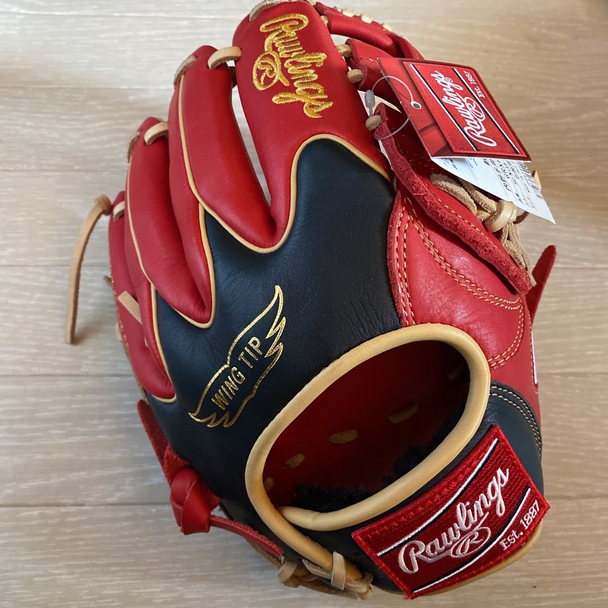クラシック ローリングス 軟式 ネイビー スカーレット 未使用 11.25
