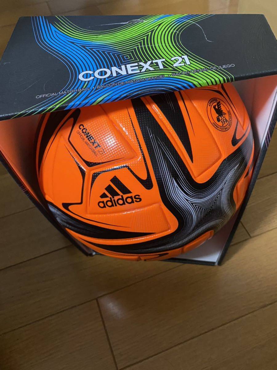 アディダス サッカーボール 公式球 検定球 コネクト21 CONEXT 21 悪天候用ボール 5号球_画像2