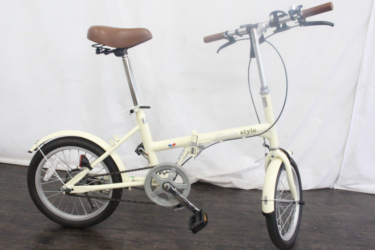 ヤフオク! - 【行董】ほぼ新品 美品 16インチ 折りたたみ自転車 si...