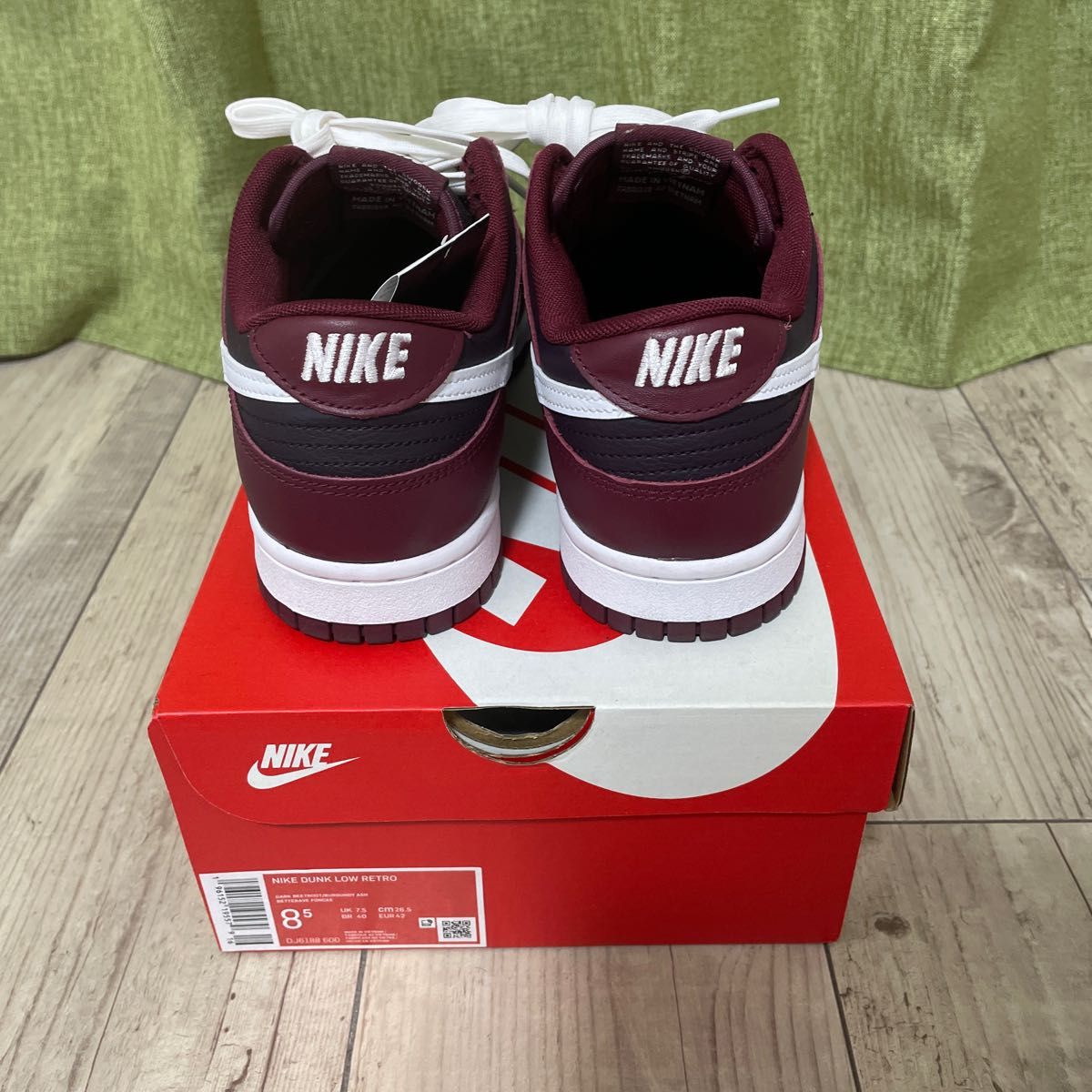 NIKE DUNK LOW RETRO 26.5 ダークビートルート バーガンディアッシュ