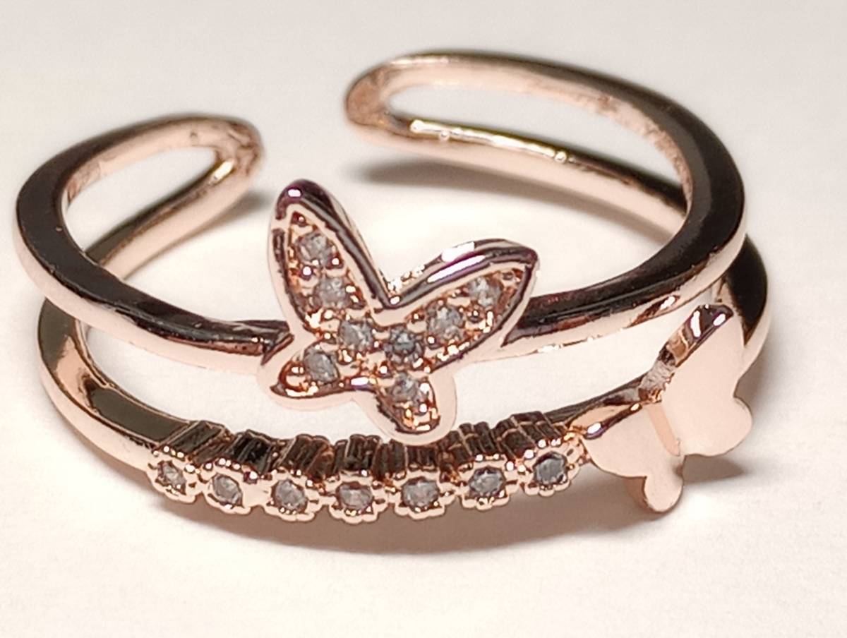 人差し指リング 可愛い 韓国で人気 蝶 フリーサイズ レディース 指輪