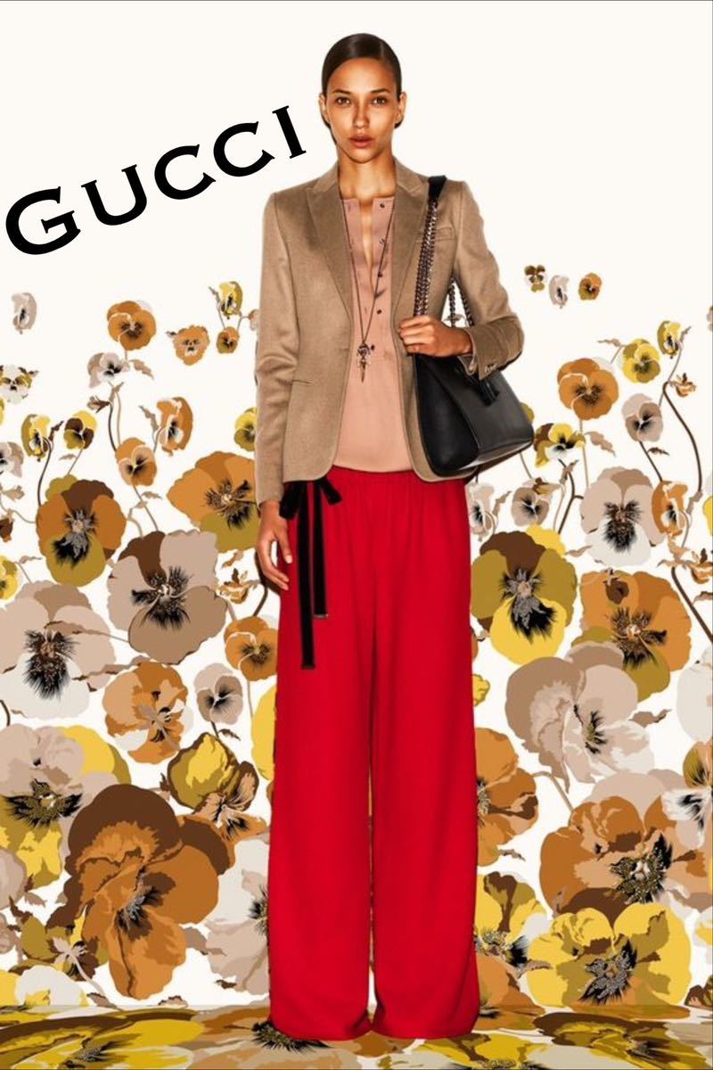 2012.Pre-Fall 国内正規美品 ■ GUCCI/グッチ テーラードジャケット ブレザー キャメル100% 1B 希少/貴重 秋冬 ビジネスカジュアル_画像1