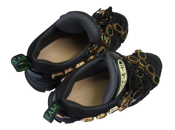 GUCCI グッチ フラッシュトレック スニーカー クリスタル ビジュー