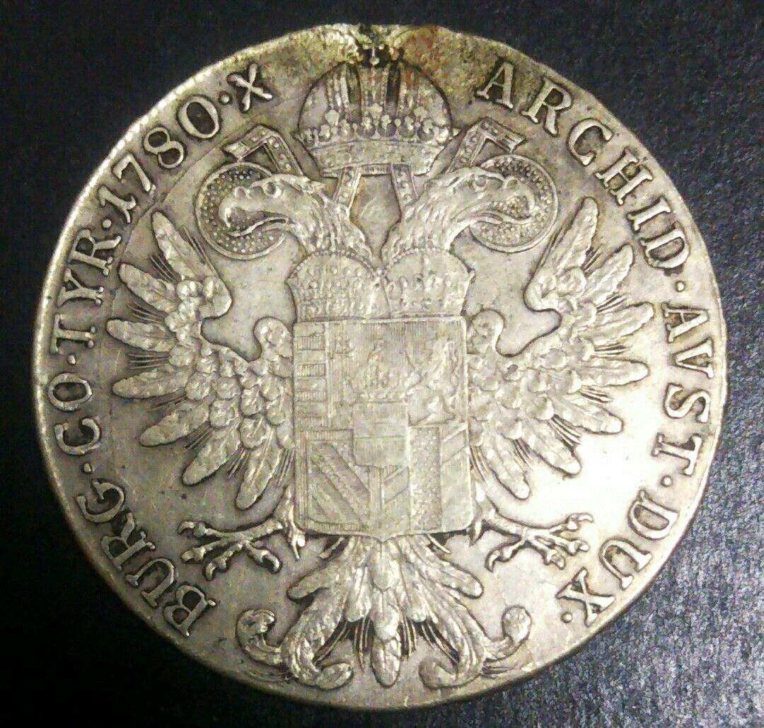 1780年 オーストリア ターレル 銀貨