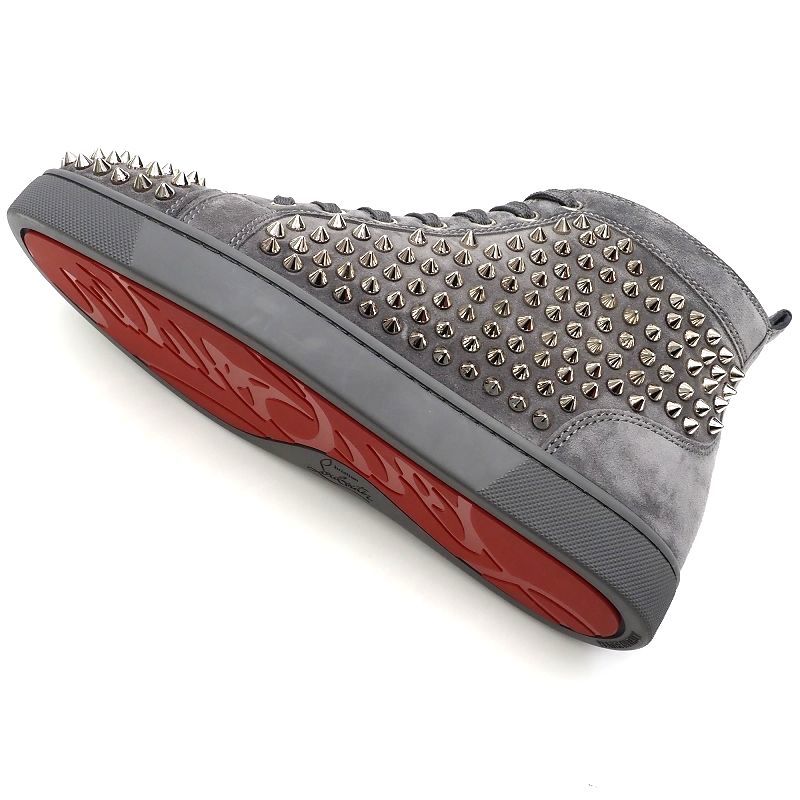 L03142 未使用品 Christian Louboutin/スパイクスタッズ レザー