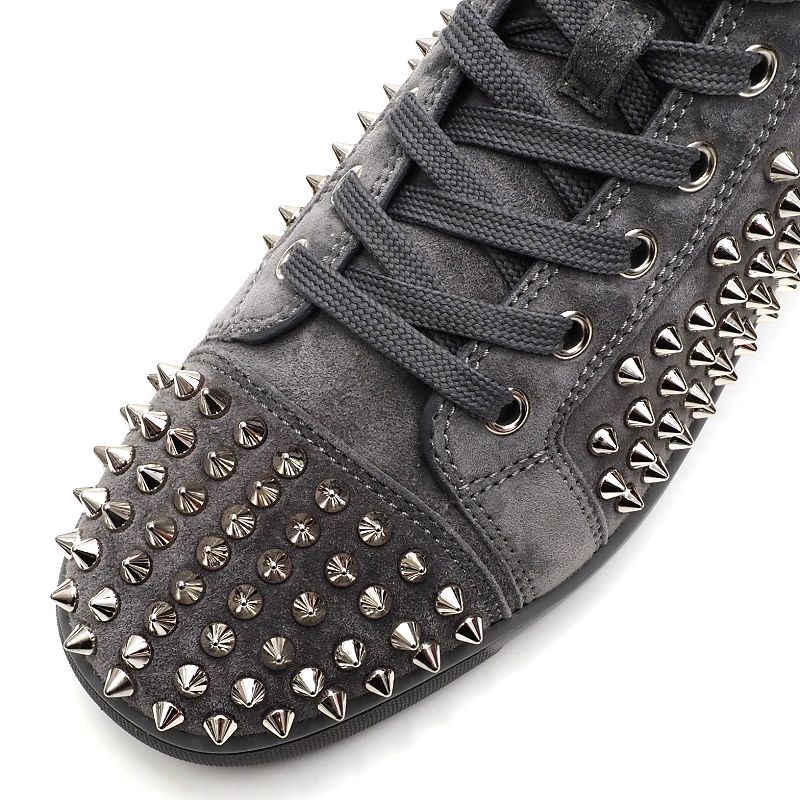 L03142 未使用品 Christian Louboutin/スパイクスタッズ レザー