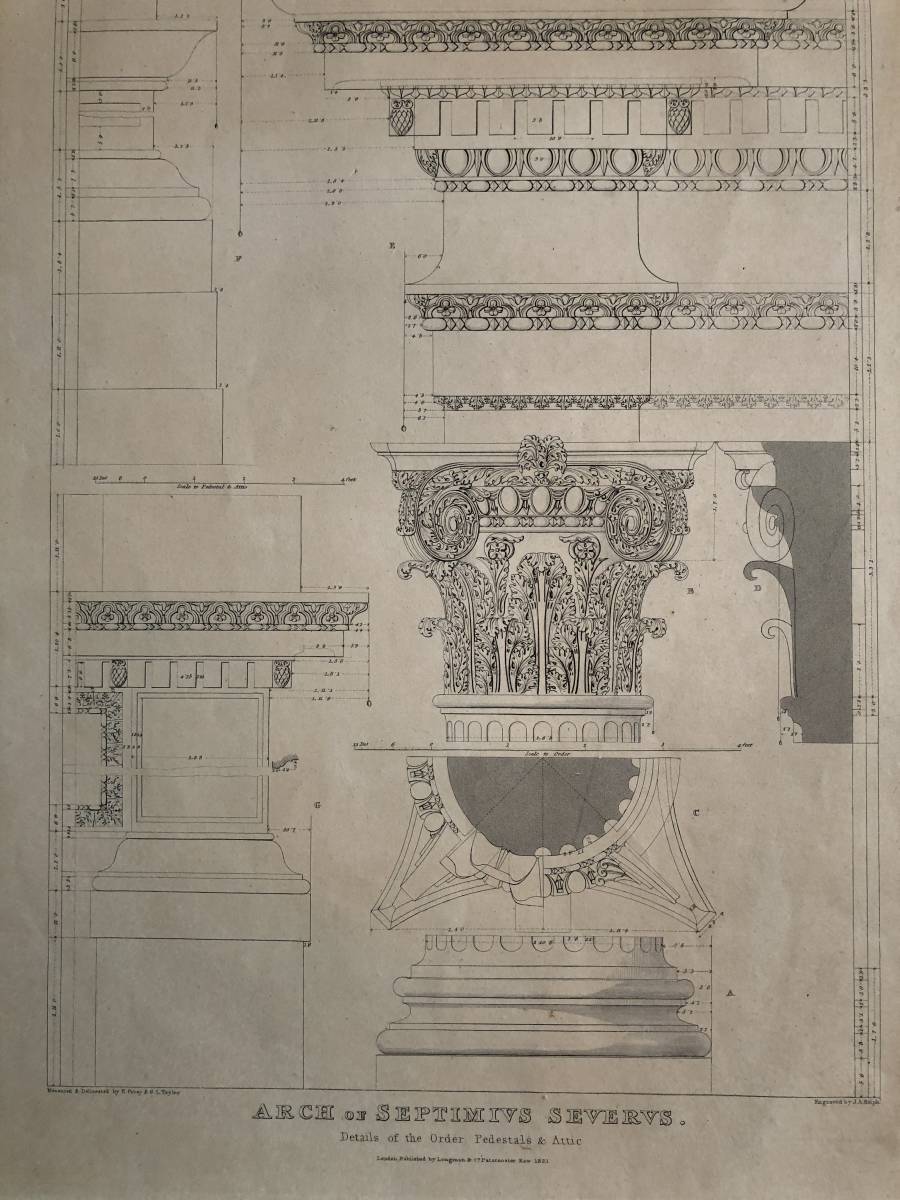 ヨーロッパ建築　支柱の設計図_画像2