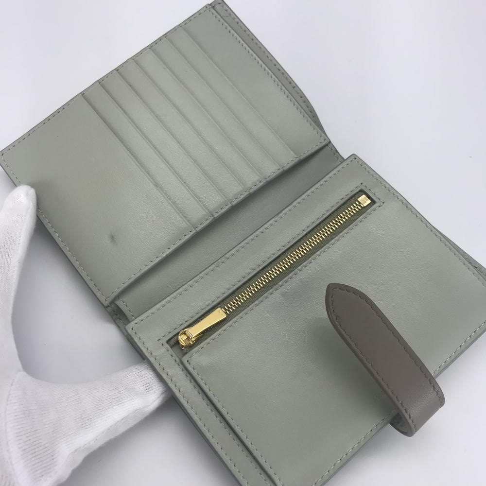 CELINE セリーヌ 10B643BRU ミディアム ストラップウォレット バイ