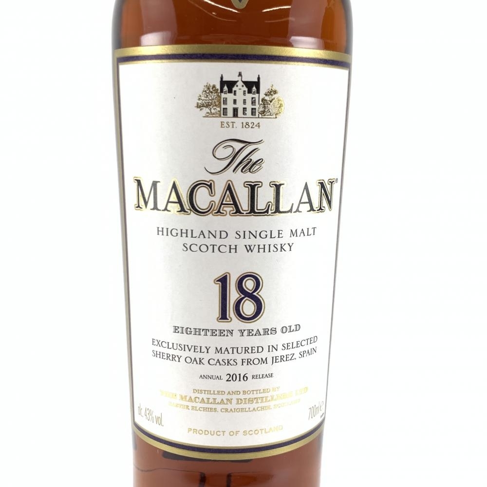 The Macallan ザ・マッカラン 18年 シェリー 2016年リリース シングル