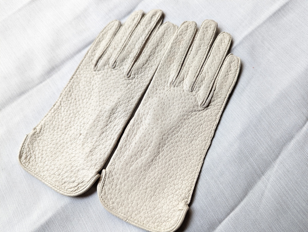 ホワイトペッカリー サイズ6.5 XS ヴィンテージ 革手袋