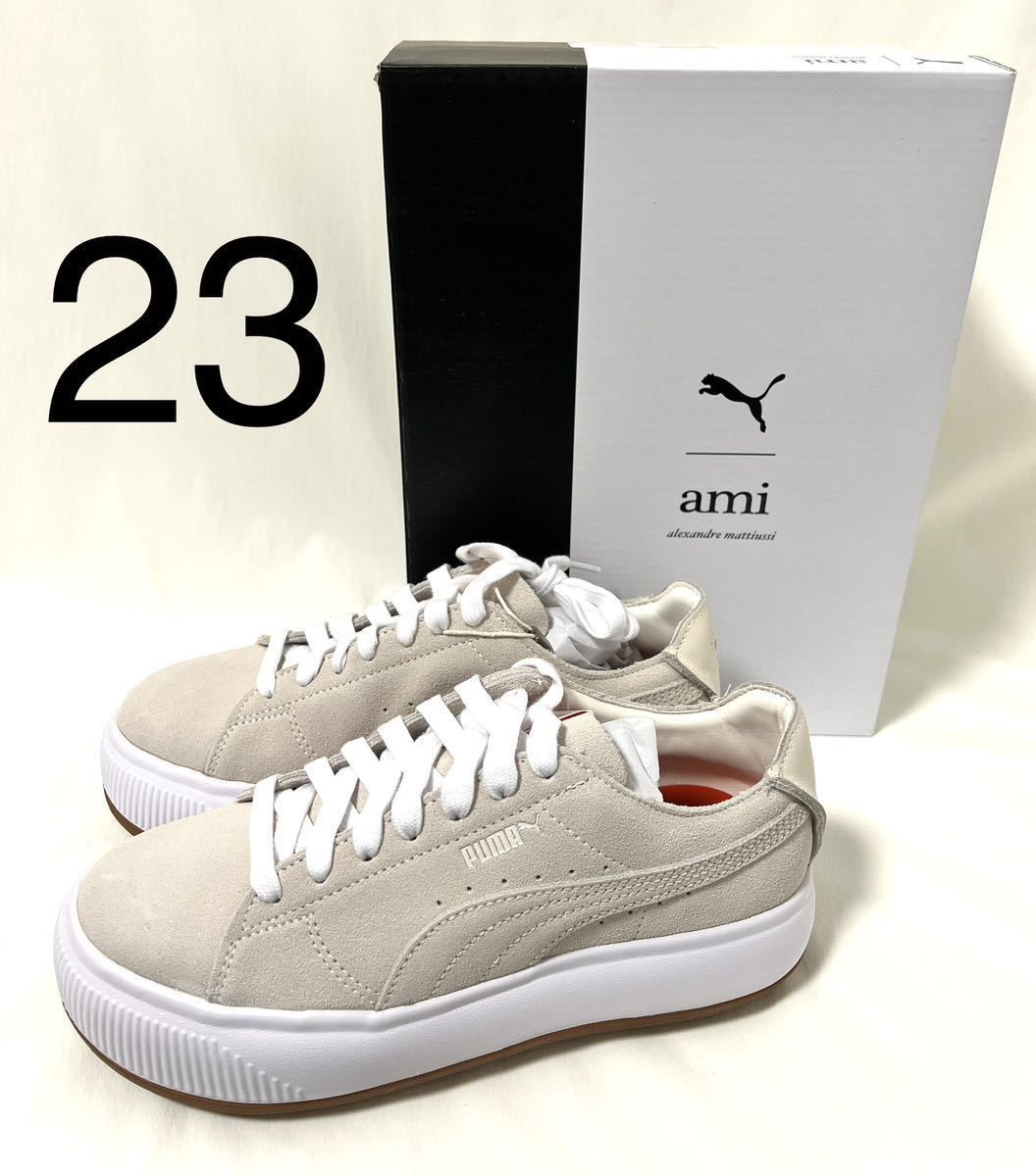 50%OFF】 PUMA×AMI コラボ スエードスニーカー 24.5センチ