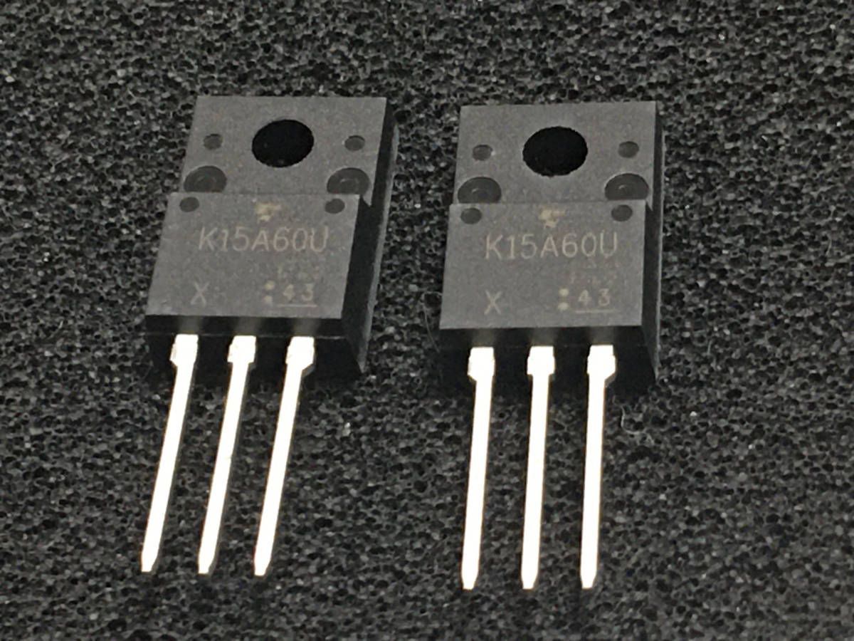 新しい 東芝 パワーMOSFET TK15A60U 600V 15A 34個 トランジスタ