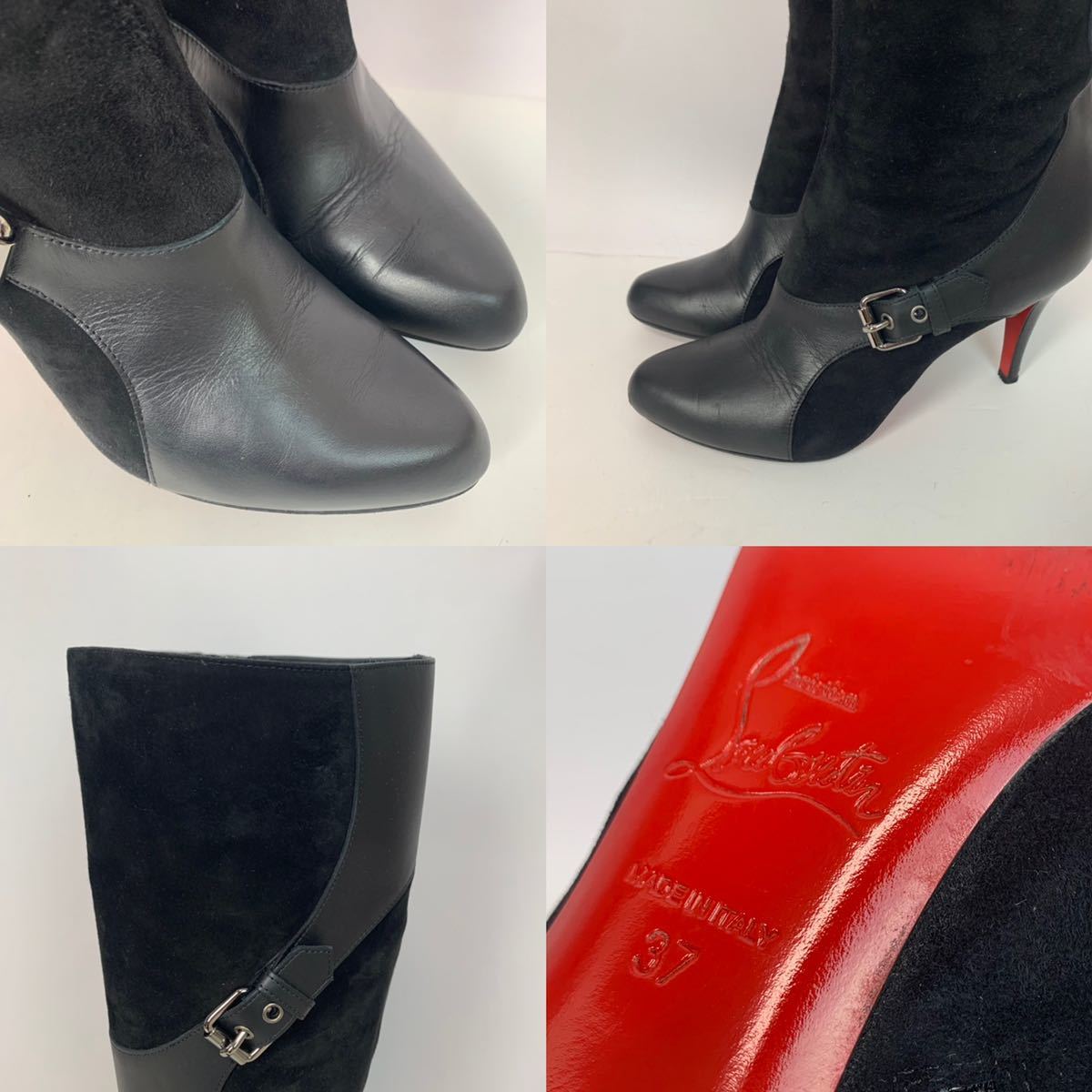 Christian Louboutin ロングブーツ ブラック サイズ37 kanika.ec