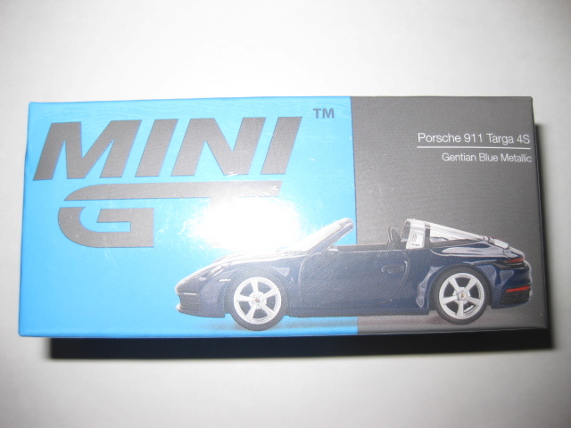 MINI GT 1/64 ポルシェ 911 タルガ ４S ゲンチアンブルーメタリック 右ハンドル_画像1