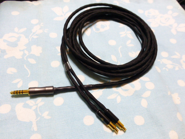 audio-technica ATH R70X 用 ロック機構付 MOGAMI 2944 4.4mm5極 L字 ...