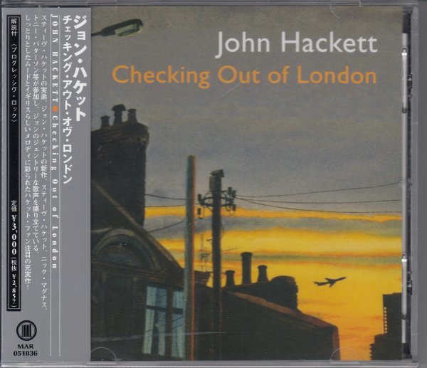JOHN HACKETT / CHECKING OUT OF LONDON（国内盤CD）_画像1