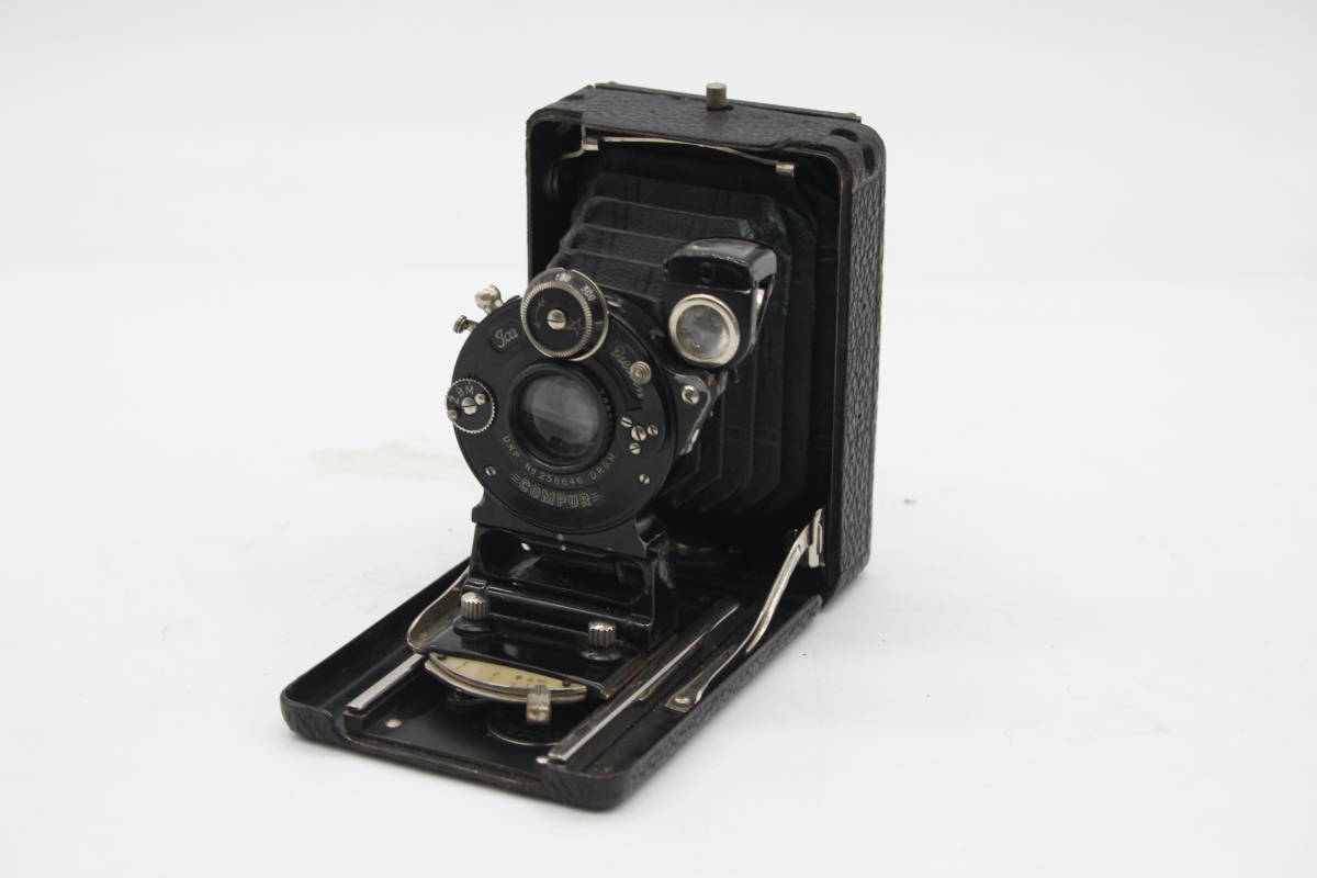 【希少】 JCA Dresden Compur Jena Tessar 7.5cm F4.5 蛇腹カメラ C352の画像1