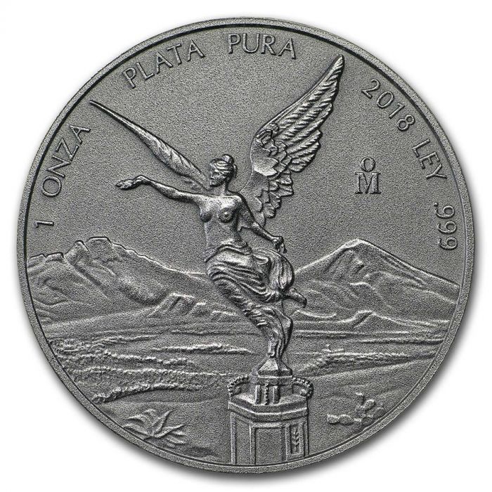 [ written guarantee * capsule with a self-starter ] 2018 year ( new goods ) Mexico [ Liberta do] original silver 1 ounce antique silver coin 