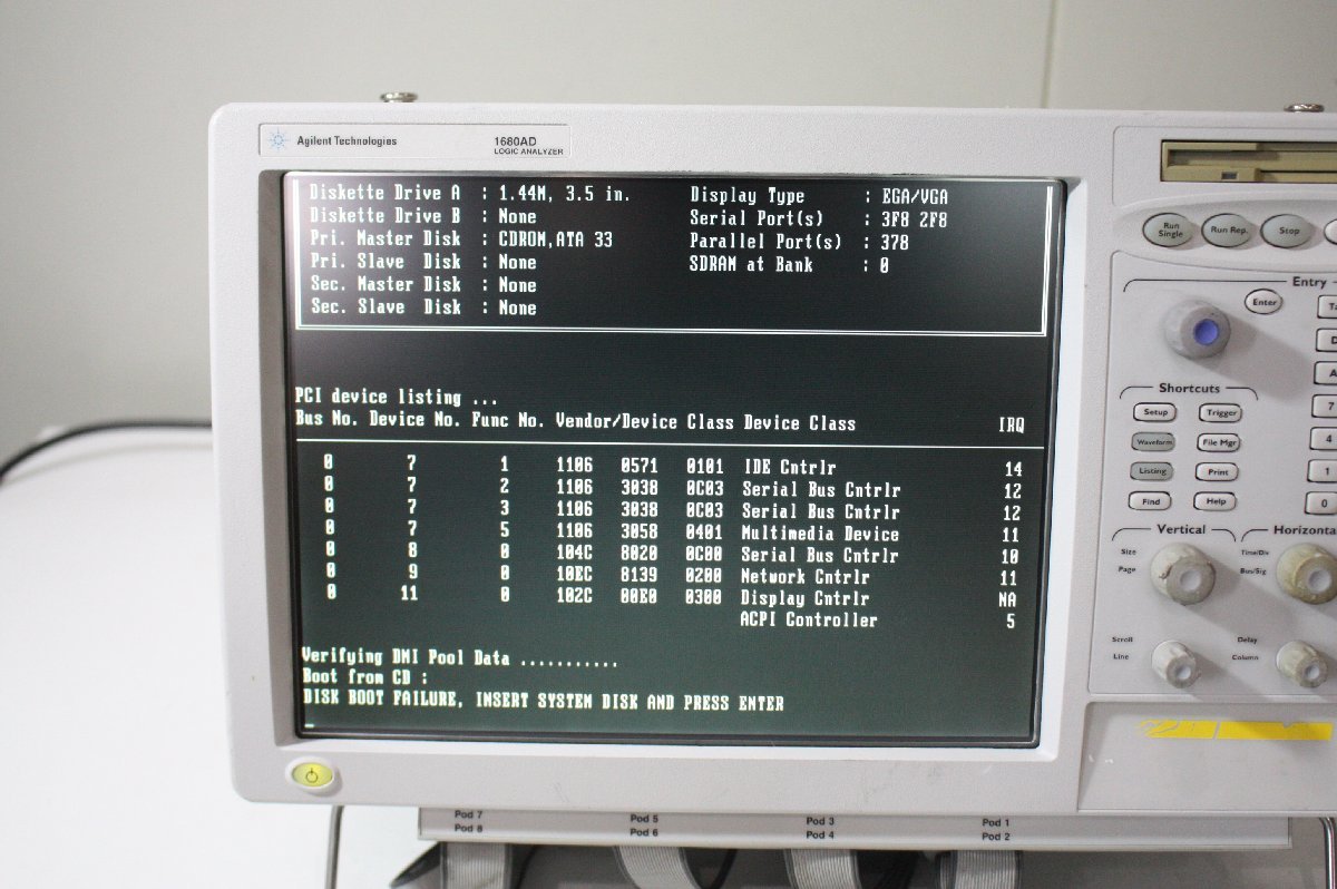 KK1【】Agilent/1680AD LOGIC ANALYZER□ロジックアナライザー