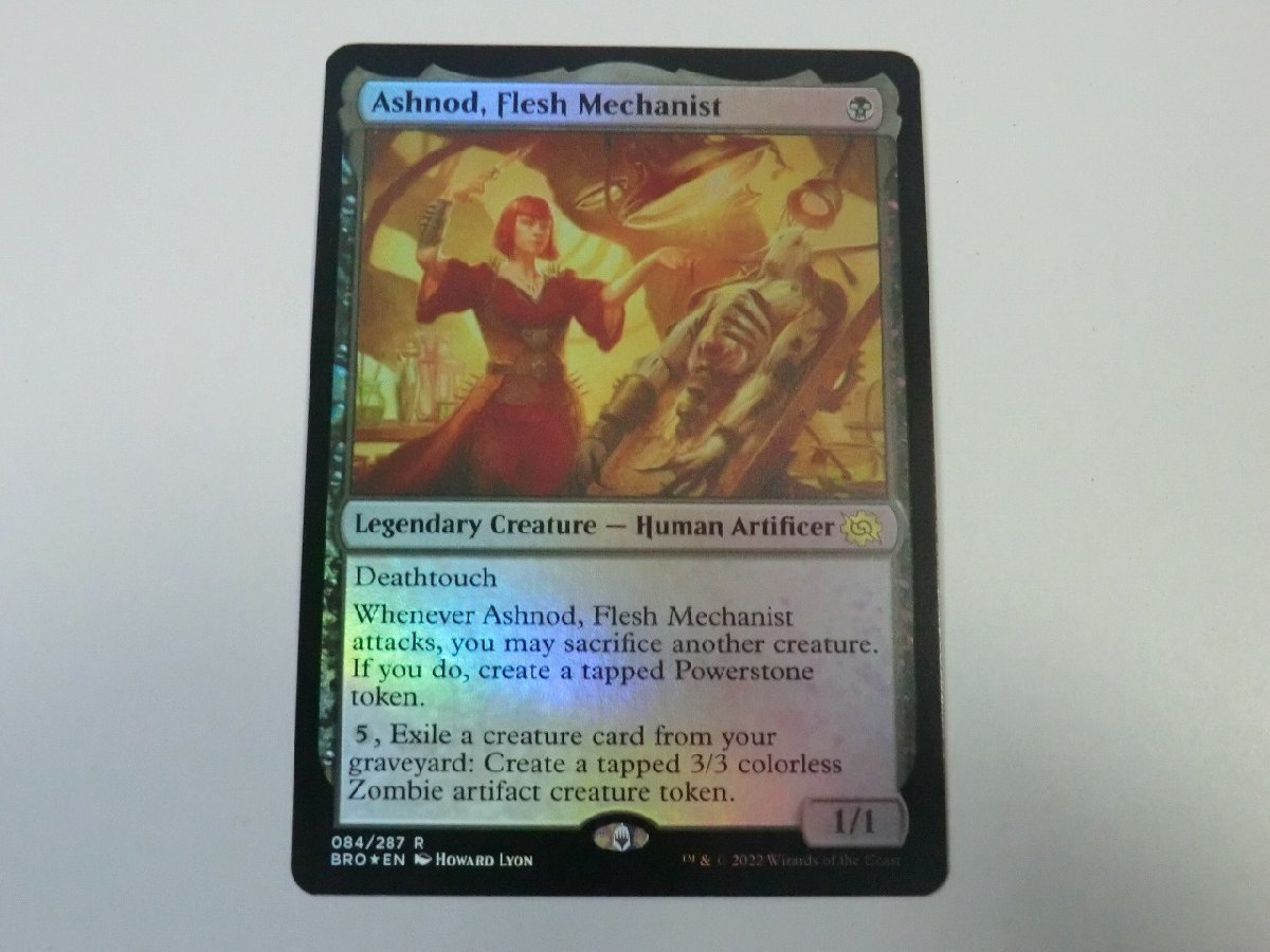 MTG 美品 【肉体装置技師、アシュノッド（FOIL）】 （レア） 兄弟戦争 BRO 英 1枚迄_画像1