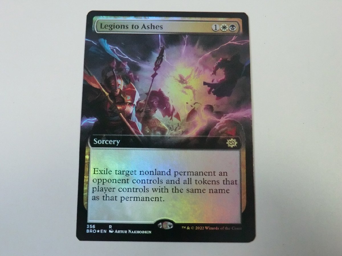 MTG 美品 【軍勢を灰に（拡張アートFOIL）】 （レア） 兄弟戦争 BRO 英 1枚迄_画像1