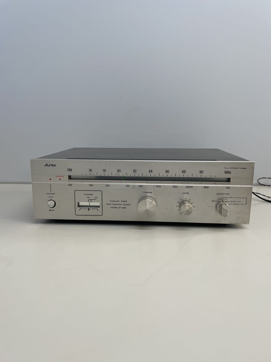 Aurex ST-220 Aurex stereo tuner FM/AM tuner Showa Retro antique that time thing used reception excellent 