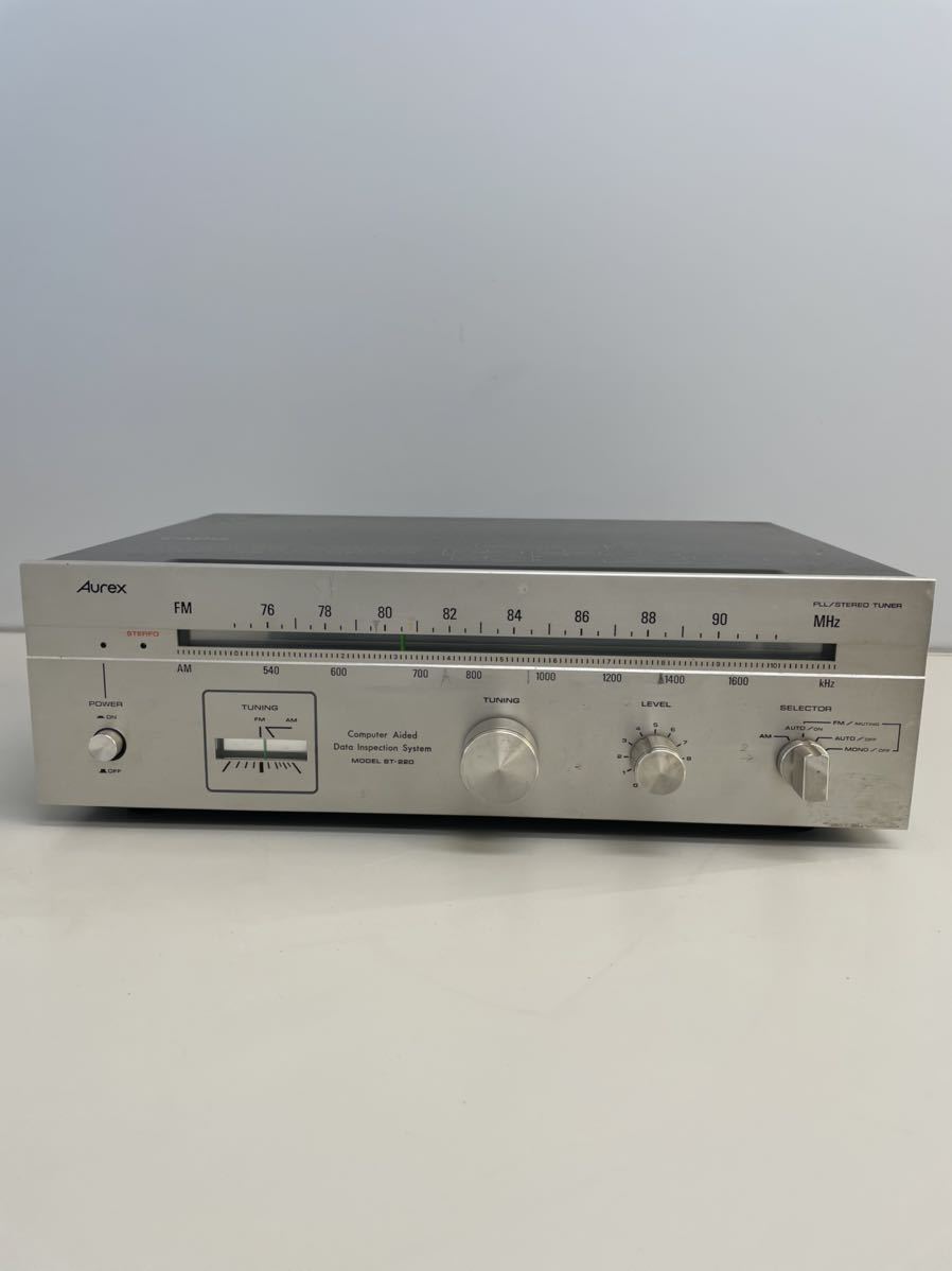 Aurex ST-220 Aurex stereo tuner FM/AM tuner Showa Retro antique that time thing used reception excellent 